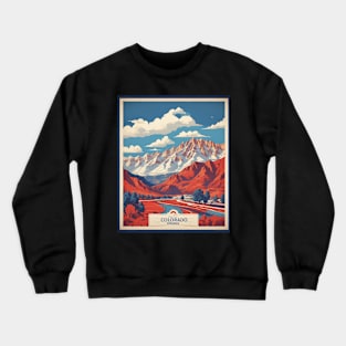 Colorado Springs Colorado United States of America Tourism Vintage Poster Crewneck Sweatshirt